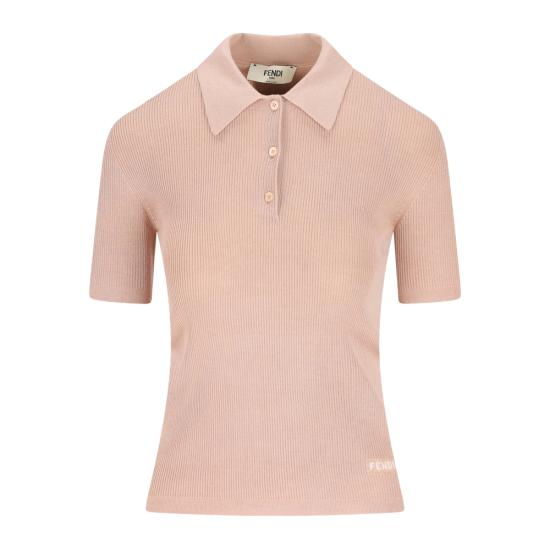 26SS 펜디 폴로 티셔츠 AW4B FZXE48 F1UKC PINK