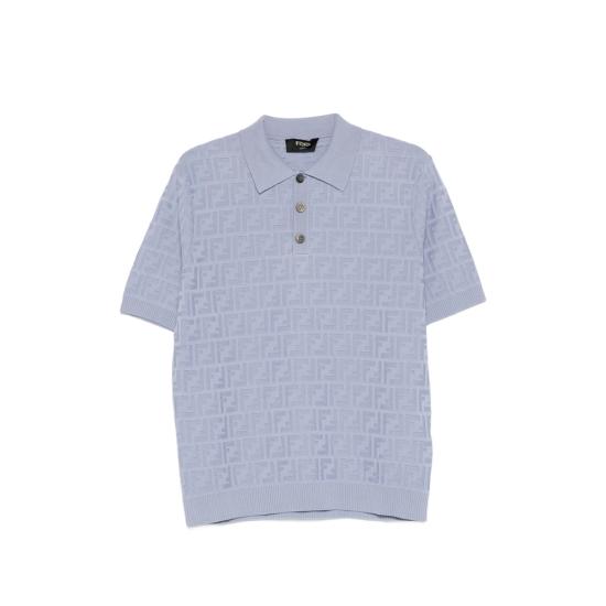 26SS 펜디 폴로 티셔츠 AUW0 FZC162 F0U3X BLUE
