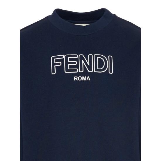 26SS [키즈] 펜디 티셔츠 5V0 JUH108 F0QG0 BLUE - FENDI