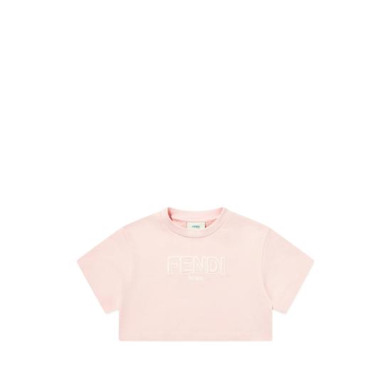26SS [키즈] 펜디 티셔츠 5V0 JFI390 F1UL9 PINK