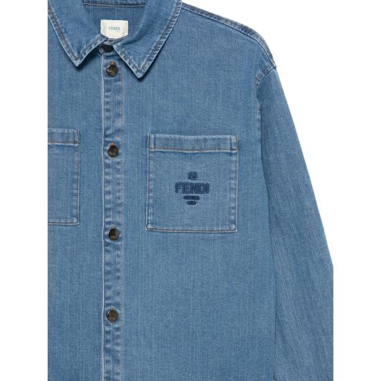 26SS [키즈] 펜디 데님 자켓 AVVU JUA267 F0QG0 BLUE - FENDI