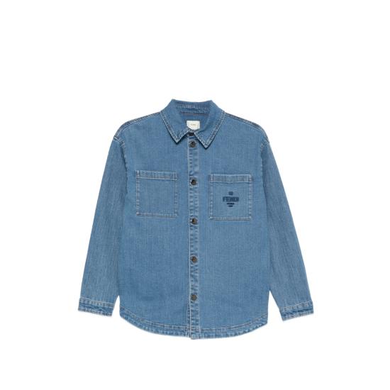 26SS [키즈] 펜디 데님 자켓 AVVU JUA267 F0QG0 BLUE