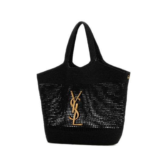 26SS 생로랑 이카레 토트백 772191 GAAFM 1000 BLACK - SAINT LAURENT
