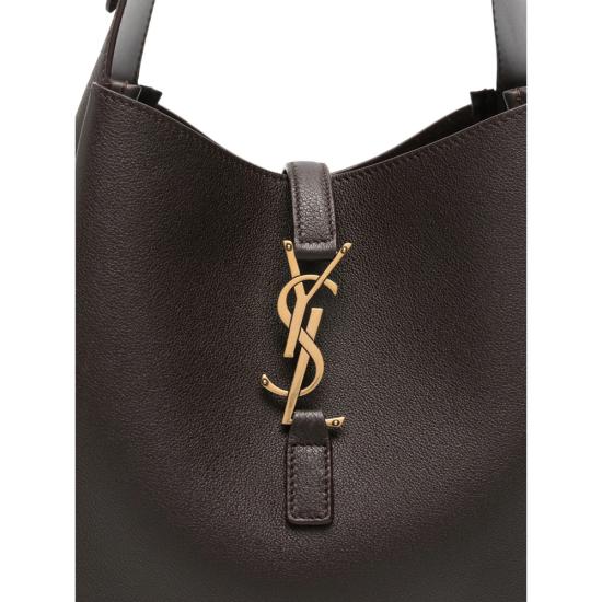 26SS 생로랑 LE 5 A 7 서플 그레인드 레더 스몰백 850533 AAAUQ 2877 BROWN - SAINT LAURENT