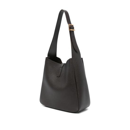 26SS 생로랑 LE 5 A 7 서플 그레인드 레더 스몰백 850533 AAAUQ 2877 BROWN - SAINT LAURENT