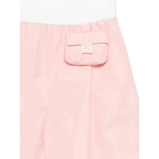 26SS [키즈] 펜디 스트레이트 팬츠 AEXZ JFF394 F1UL9 PINK - FENDI