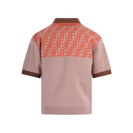 26SS [키즈] 펜디 폴로 셔츠 AVVT JMG141 F1UVK NEUTRALS - FENDI