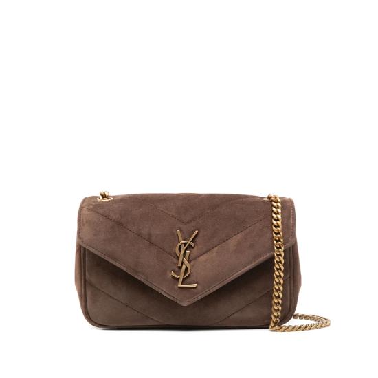 25FW 생로랑 루루 미니 스웨이드 821749 1U827 2358 BROWN