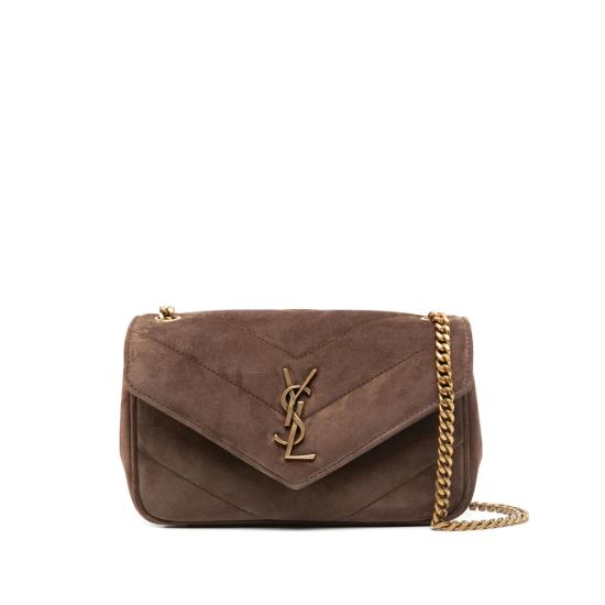 25FW 생로랑 루루 미니 스웨이드 821749 1U827 2358 BROWN