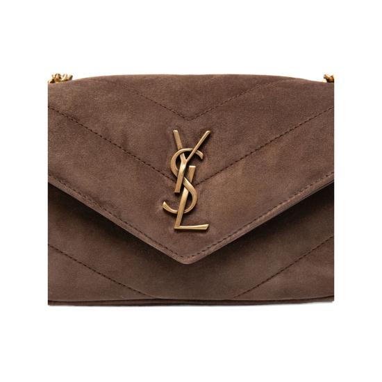 25FW 생로랑 루루 미니 스웨이드 821749 1U827 2358 BROWN - SAINT LAURENT