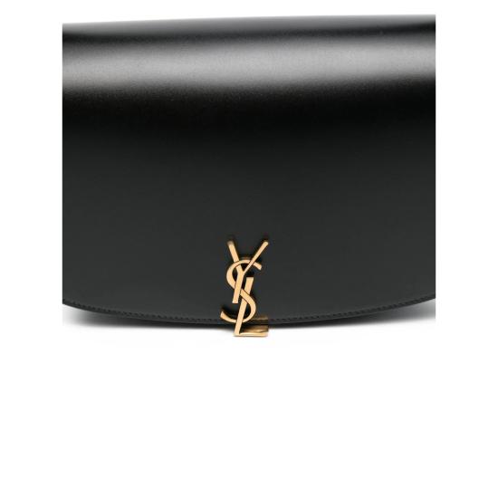 25FW 생로랑 볼테르 하프문백 837382 0SX0W 1000 BLACK - SAINT LAURENT
