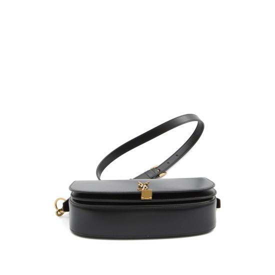 25FW 생로랑 볼테르 하프문백 837382 0SX0W 1000 BLACK - SAINT LAURENT