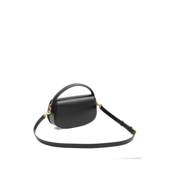 25FW 생로랑 볼테르 하프문백 837382 0SX0W 1000 BLACK - SAINT LAURENT