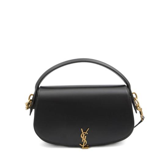 25FW 생로랑 볼테르 하프문백 837382 0SX0W 1000 BLACK