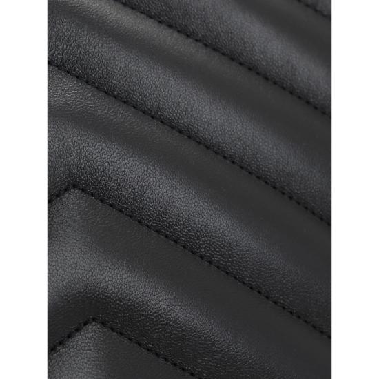 25FW 생로랑 루루 라지 마틀라세 램스킨 숄더백 803541 AAEAX 1000 BLACK - SAINT LAURENT