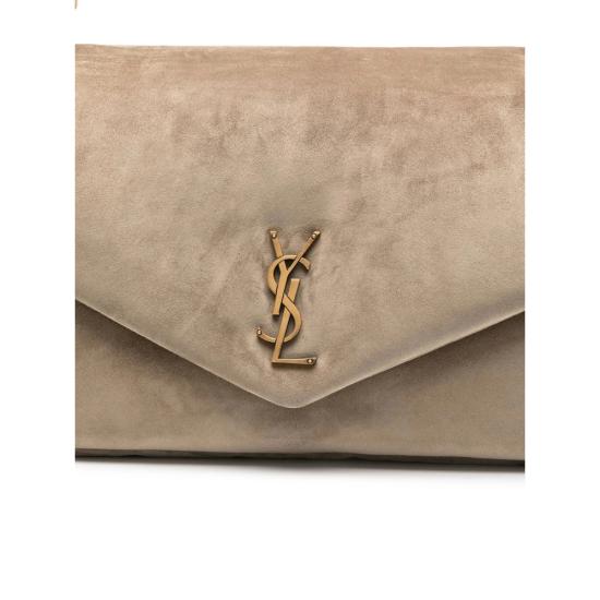 25FW 생로랑 칼립소 라지 스웨이드 숄더백 777399 1U80W 2795 NEUTRALS - SAINT LAURENT