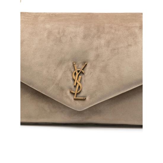 25FW 생로랑 칼립소 라지 스웨이드 숄더백 777399 1U80W 2795 NEUTRALS - SAINT LAURENT