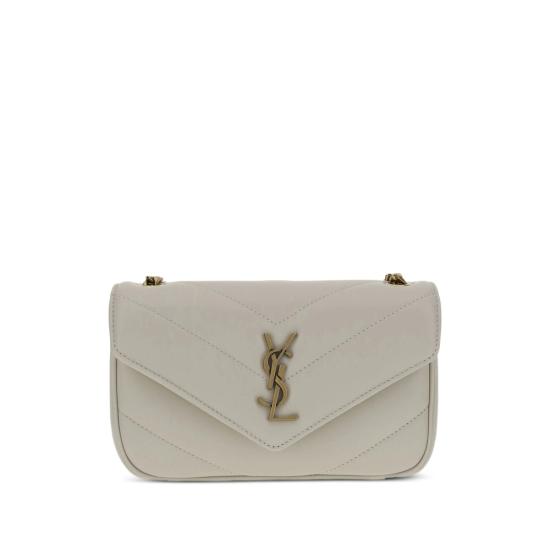 25FW 생로랑 루루 미니 램스킨 821749 AAEAX 9207 NEUTRALS