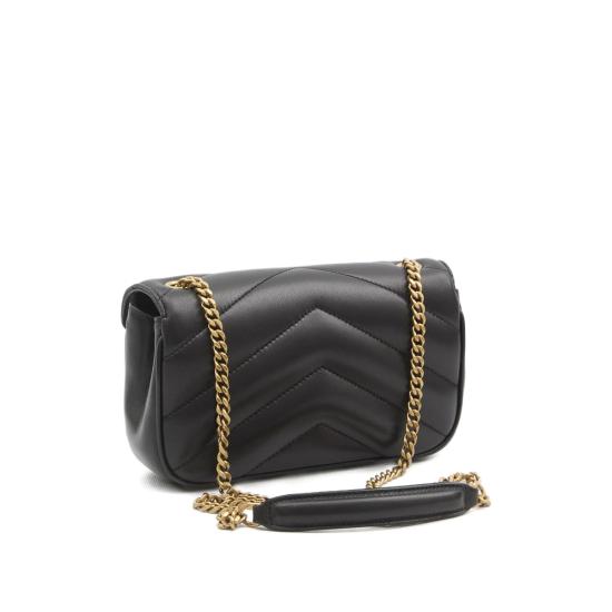 26SS 생로랑 루루 미니 램스킨 821749 AAEAX 1000 BLACK - SAINT LAURENT