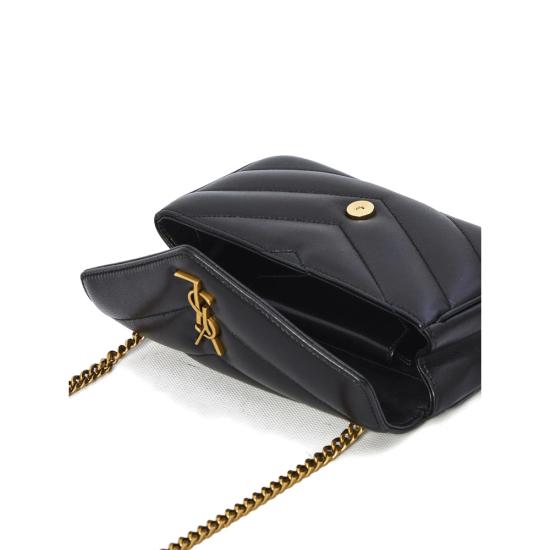 26SS 생로랑 루루 미니 램스킨 821749 AAEAX 1000 BLACK - SAINT LAURENT