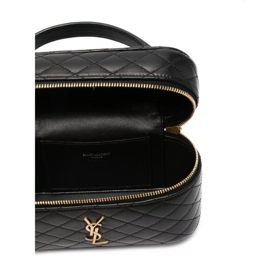 26SS 생로랑 램스킨 가비 베니티 백 766731 1EL07 1000 BLACK - SAINT LAURENT