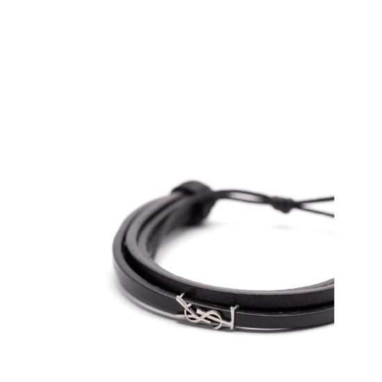 26SS 생로랑 브레이슬릿 820441 AAEKE 1000 BLACK - SAINT LAURENT