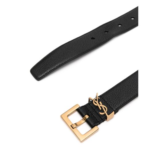 25FW 생로랑 레귤러 벨트 634437 DTI0W 1000 BLACK - SAINT LAURENT