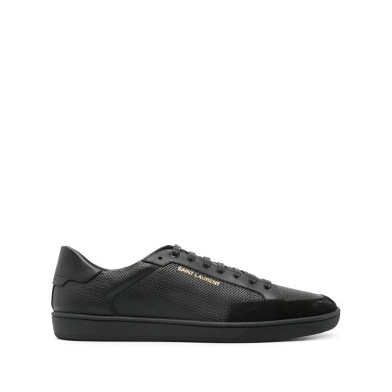 26SS 생로랑 퍼포레이티드 레더 스웨이드 코트 클래식 SL/10 스니커즈 603223 1JZ30 1000 BLACK