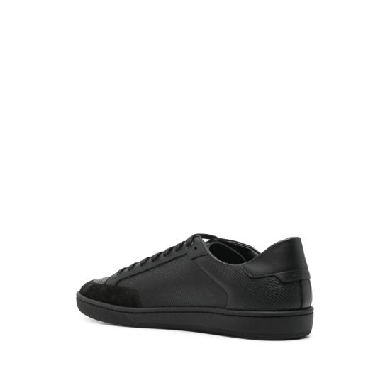 26SS 생로랑 퍼포레이티드 레더 스웨이드 코트 클래식 SL/10 스니커즈 603223 1JZ30 1000 BLACK - SAINT LAURENT