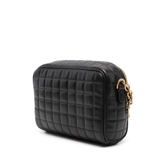 25FW 생로랑 카산드라 마틀라세 까레 미니 카메라백 764809 AABVP 1000 BLACK - SAINT LAURENT