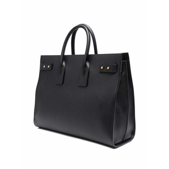 25FW 생로랑 삭 드 주르 씬 라지 백 그레인 레더 631526 DTI0W 1000 BLACK - SAINT LAURENT