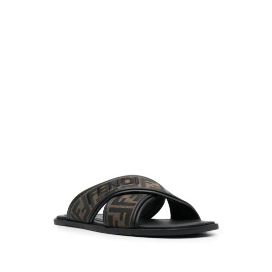 26SS 펜디 뮬/슬리퍼 AJZE 7X1548 F0R7R BLACK BROWN - FENDI