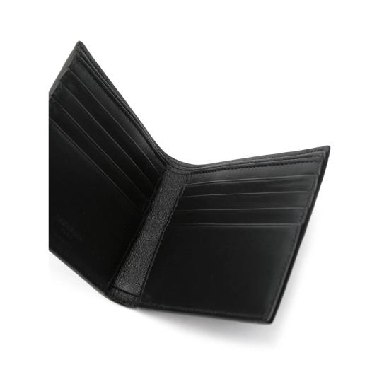 26SS 생로랑 로고 이스트/웨스트 반지갑 396307 DZEDE 1000 BLACK - SAINT LAURENT