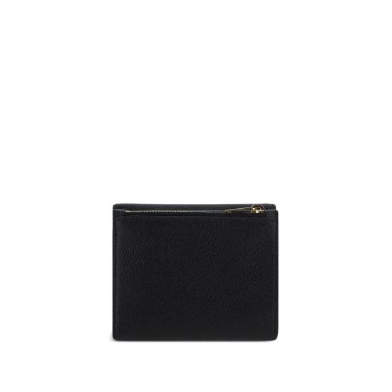 26SS 생로랑 그랑 드 뿌드르 엠보스드 레더 업타운 컴팩트 지갑 582296 1GF0J 1000 BLACK - SAINT LAURENT