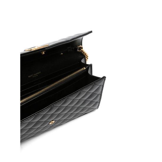 26SS 생로랑 카산드라 체인 월렛 620280 BOW91 1000 BLACK - SAINT LAURENT