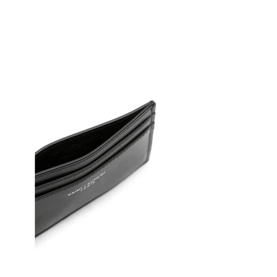 25FW 생로랑 스무스 레더 파리 카드 케이스 375946 0U90N 1000 BLACK - SAINT LAURENT