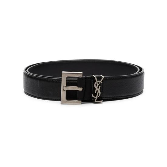 26SS 생로랑 모노그램 벨트 634440 BRM0E 1000 BLACK - SAINT LAURENT
