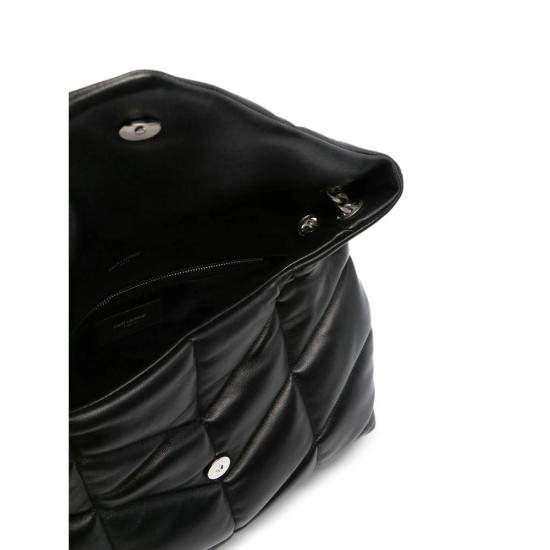 26SS 생로랑 루루 푸퍼 미디움 숄더백 577475 1EL00 1000 BLACK - SAINT LAURENT