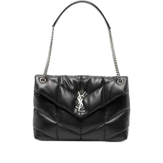 26SS 생로랑 루루 푸퍼 미디움 숄더백 577475 1EL00 1000 BLACK