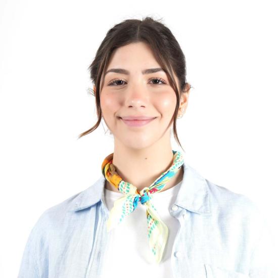  비스마야 머플러/스카프 Vismaya Sardegna Soleil 반다나 씨 블루 - VISMAYA