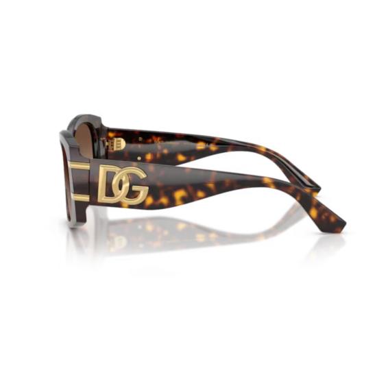 26SS 돌체앤가바나 선글라스 0Dg4501 오버사이즈 호피무늬 사각 - DOLCE & GABBANA