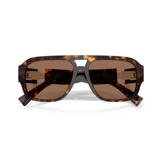 26SS 돌체앤가바나 선글라스 0Dg4506 볼드한 직사각형 호피무늬 - DOLCE & GABBANA