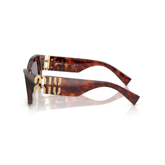 26SS 미우미우 선글라스 0Mu 09Ws 각진 호피무늬 아세테이트 - MIU MIU