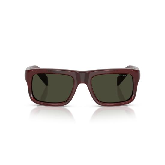 26SS 프라다 선글라스 0Pr D11s 두꺼운 버건디 직사각형 아세테이트