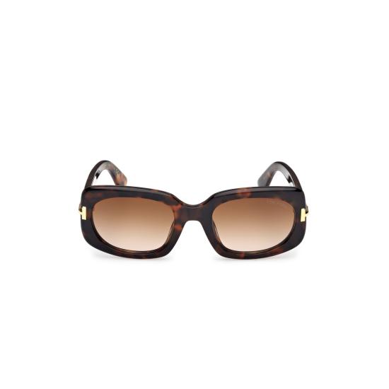  톰포드 선글라스 Ft1253 볼드 직사각형 호피무늬