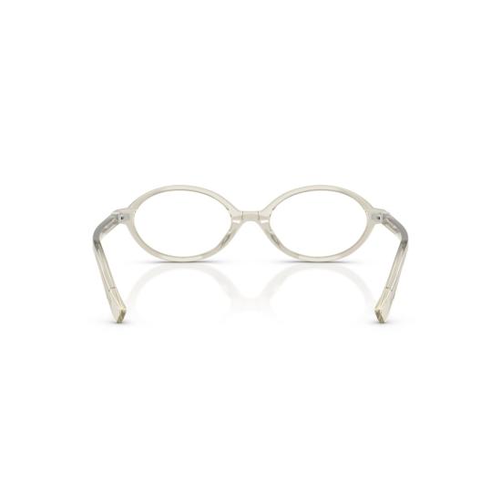 26SS 미우미우 안경 0Mu 01Xv 반투명 아세테이트 타원형 프레임 - MIU MIU