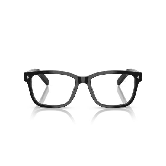 26SS 프라다 안경 0Pr B10v 직사각형 블랙 아세테이트