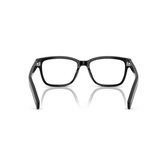26SS 프라다 안경 0Pr B10v 직사각형 블랙 아세테이트 - PRADA