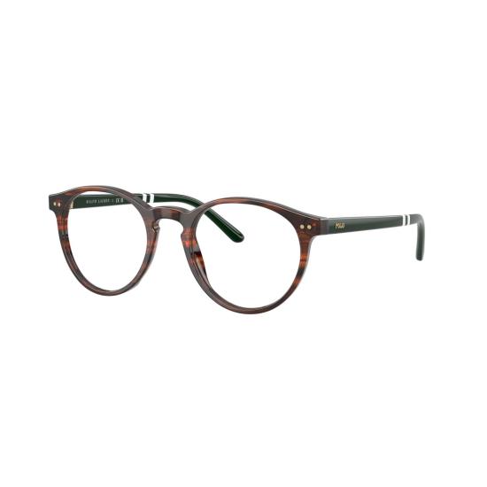 26SS 폴로 랄프로렌 안경 0Ph2297 원형 프레임 호피무늬 - POLO RALPH LAUREN