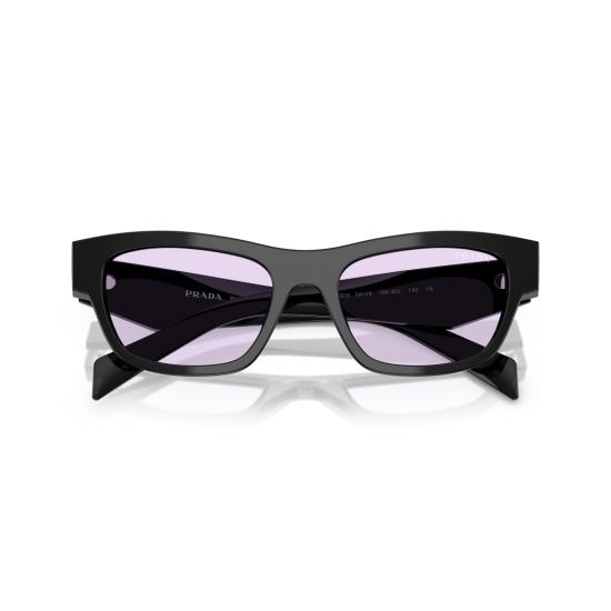 26SS 프라다 선글라스 0Pr B09s 직사각형 블랙 아세테이트 - PRADA